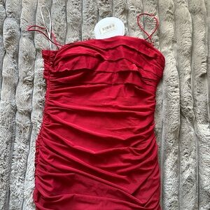 red princess polly mini dress